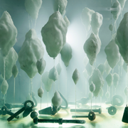 ביקור בתערוכתו של יונתן גולדמן, "ללא אדמה", בגלריה האוניברסיטאית תל אביב.